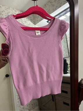 OshKosh B'gosh Girls Pink Knit Short Sleeve Top